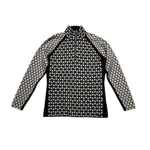 Neve Riley Sweater 1/4 Zip Merino
Wool Geometric XL Black Ivory Skiing
Outdoors